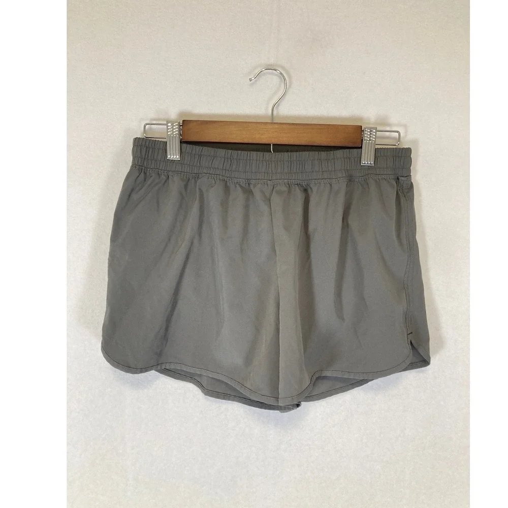 Activewear Champion Womens Medium Gray Running Shorts‎ Elastic Drawstring Liner